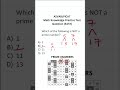 ASVAB/PiCAT Math Knowledge Practice Test Question: Prime Numbers #acetheasvab with #grammarhero