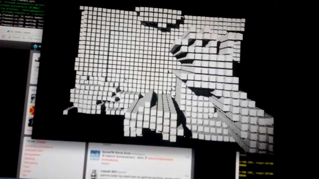 Kinect webgl test - YouTube