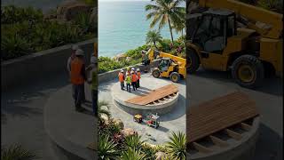 The Most Unique Pool on Earth🌎#luxurydesign #crazyconcept #viralbuild #interio #ConstructionProgress