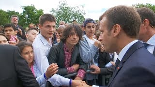 'Call me Mr. President': Macron dresses down cheeky teen