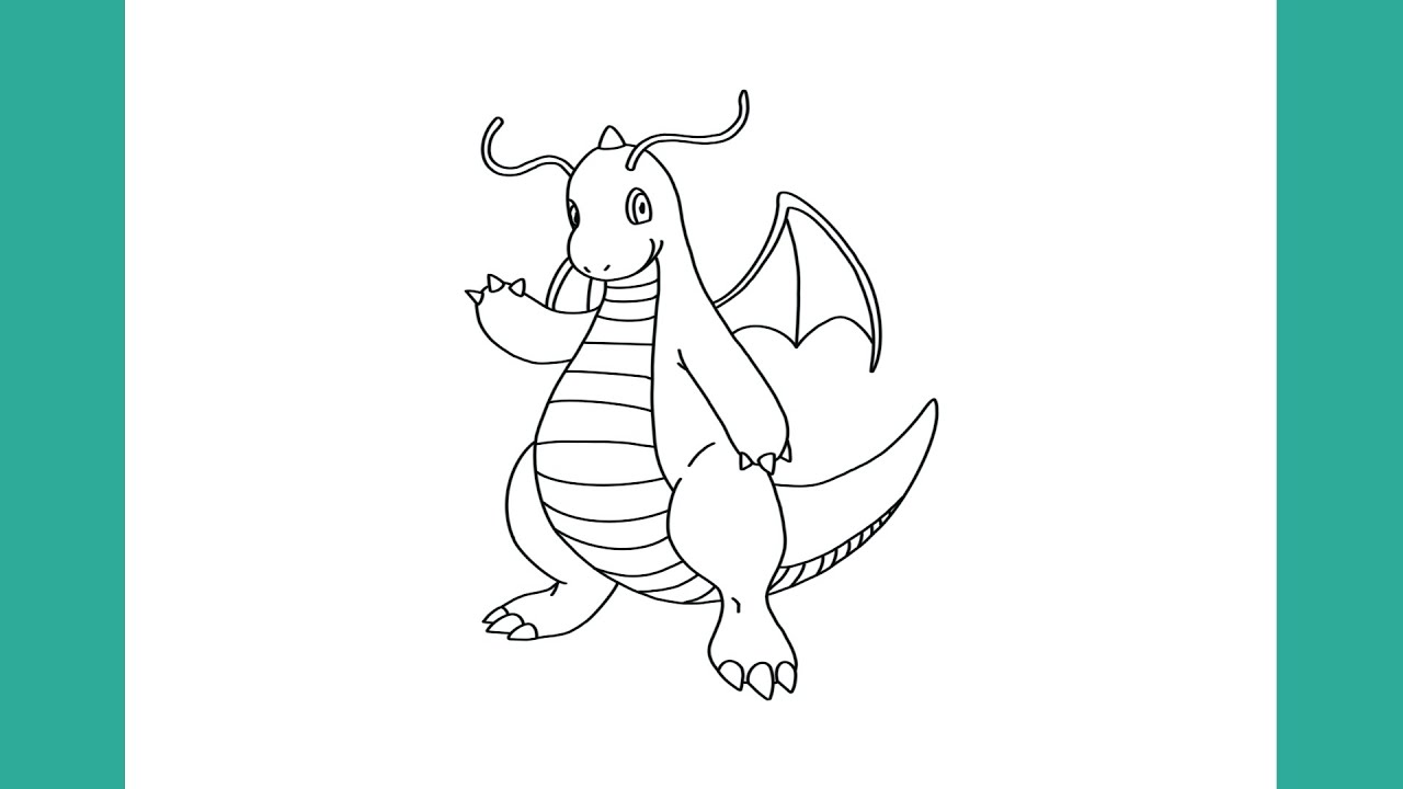 HOW TO DRAW POKÉMON DRAGONITE -HOW TO DRAW POKÉMON