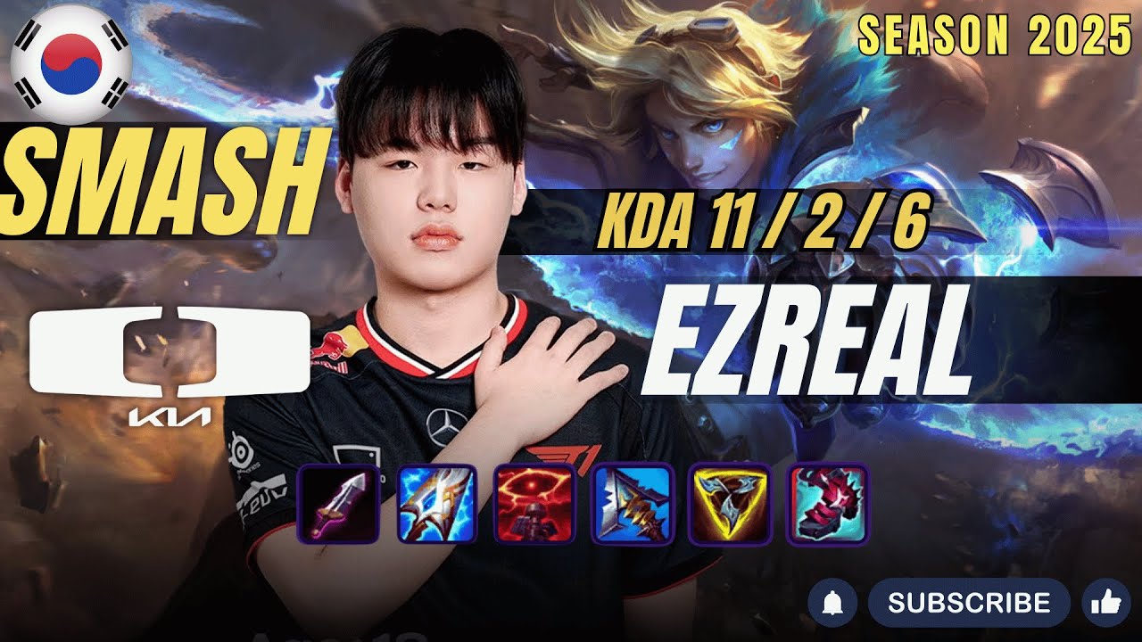 DK Smash EZREAL vs YUNARA ADC - Patch 25.24 KR Ranked | lolrec