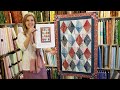 Donna's Half Square RECTANGLE Method - Diamonds Quilt!