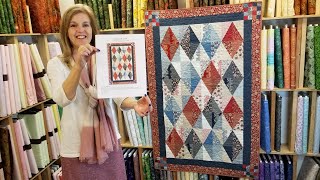 Donna's Half Square RECTANGLE Method  Diamonds Quilt!