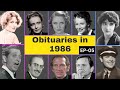 Celebrity Obituaries Famous Stars Who Died In 1986 Part 05 OBITUARIES TV Memories Deathstory