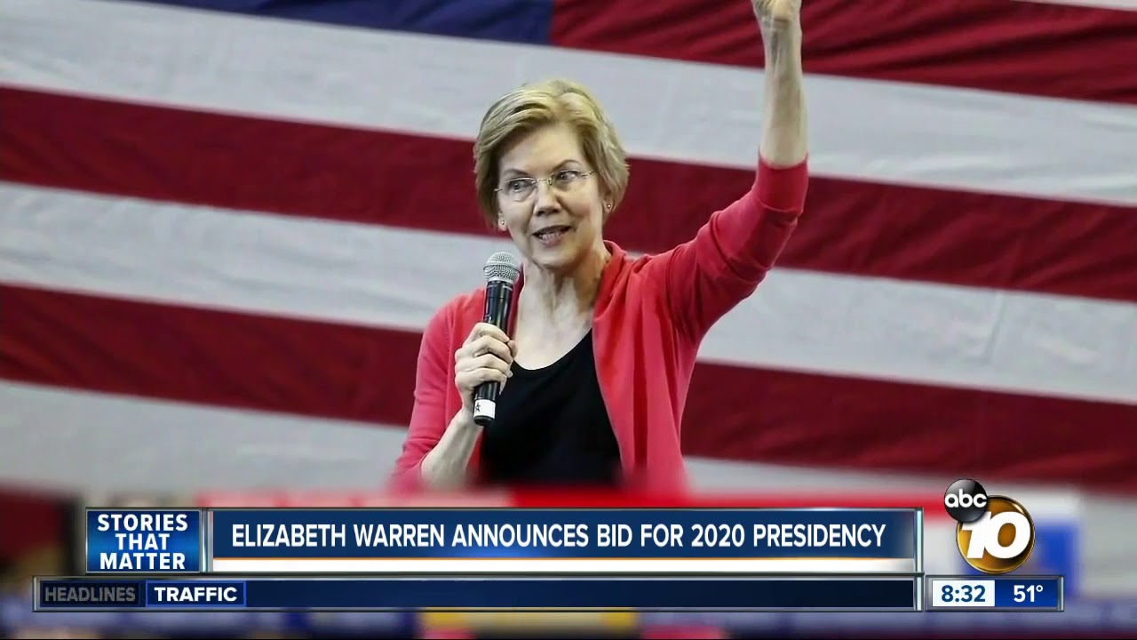 Elizabeth Warren announces bid for 2020 presidency - YouTube
