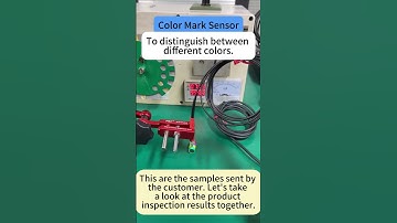 Color mark sensor for detecting objects of different colors.