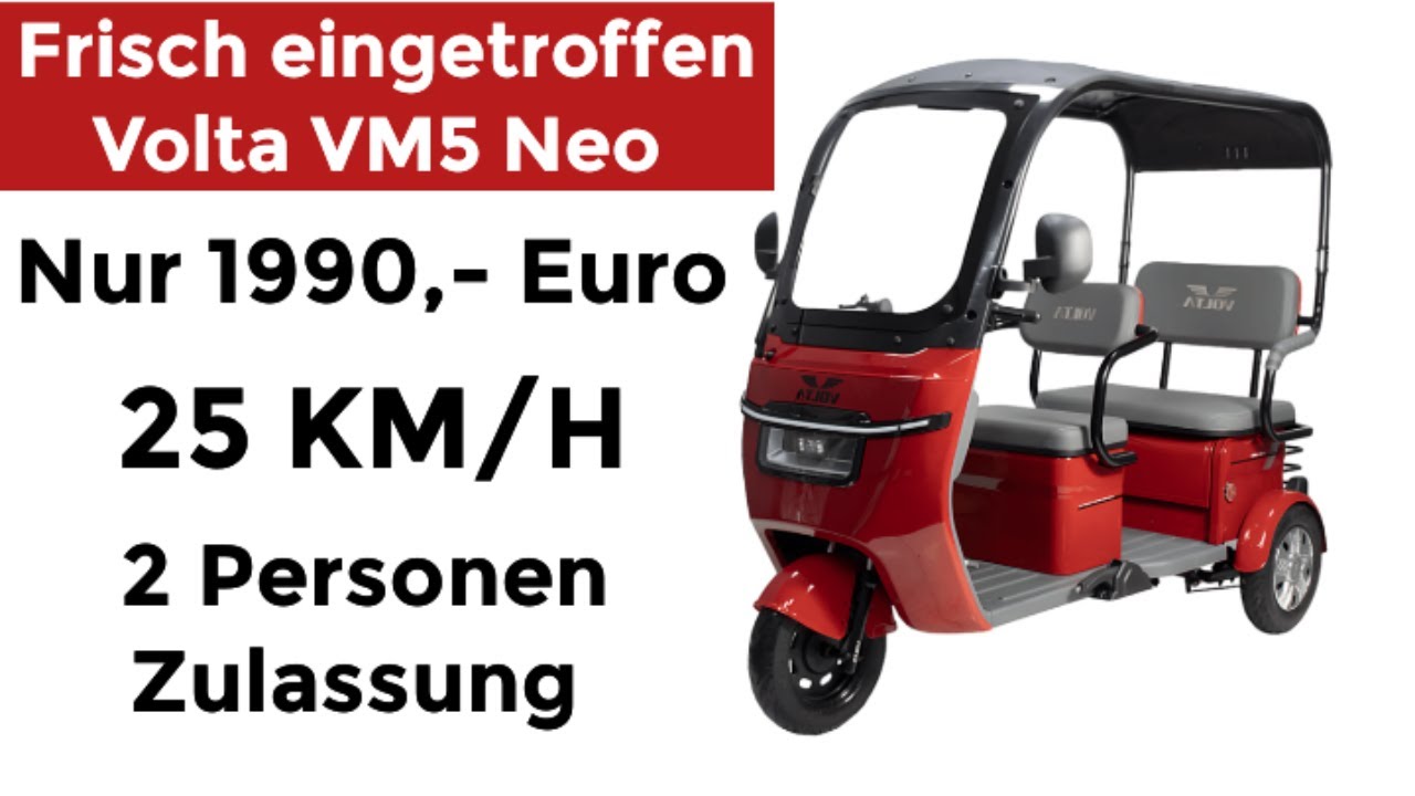 Elektro Kabinenroller Seniorenmobil Volta VM5 Neo #seniorenmobil # ...