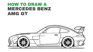 How To Draw A Mercedes Benz AMG GT
