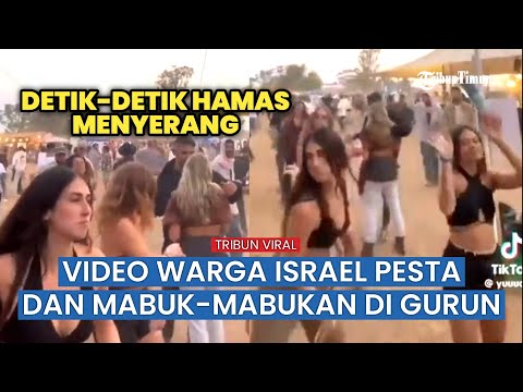 Video Lengkap Pasukan Terjun Payung Al-Qassam Serbu Warga Israel yang Asyik Berpesta di Gurun