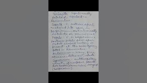 B.Sc.PartIII taxonomy lecture 13 Ranunculaceae