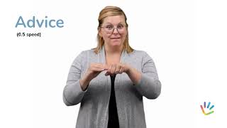 Sign ADVICE in ASL with ASL Bloom