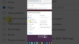 Add Section Link in Wix Button #wix