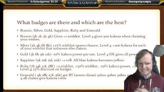 Mudae Badges and badge routes