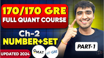 Ch:2 Pt-1| GRE Test & GMAT 2024 Prep | Real GRE Exam Questions for a Perfect 170 in GRE Quant