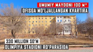 Ofisga Moljallangan 5 Xonali 100 M² Kvartira Sotiladi. Narxi 330 Mln Som Kelishiladi. Urganch