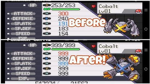 Pokemon Unbound/Radical Red How to get Max All stats | Cheat Codes