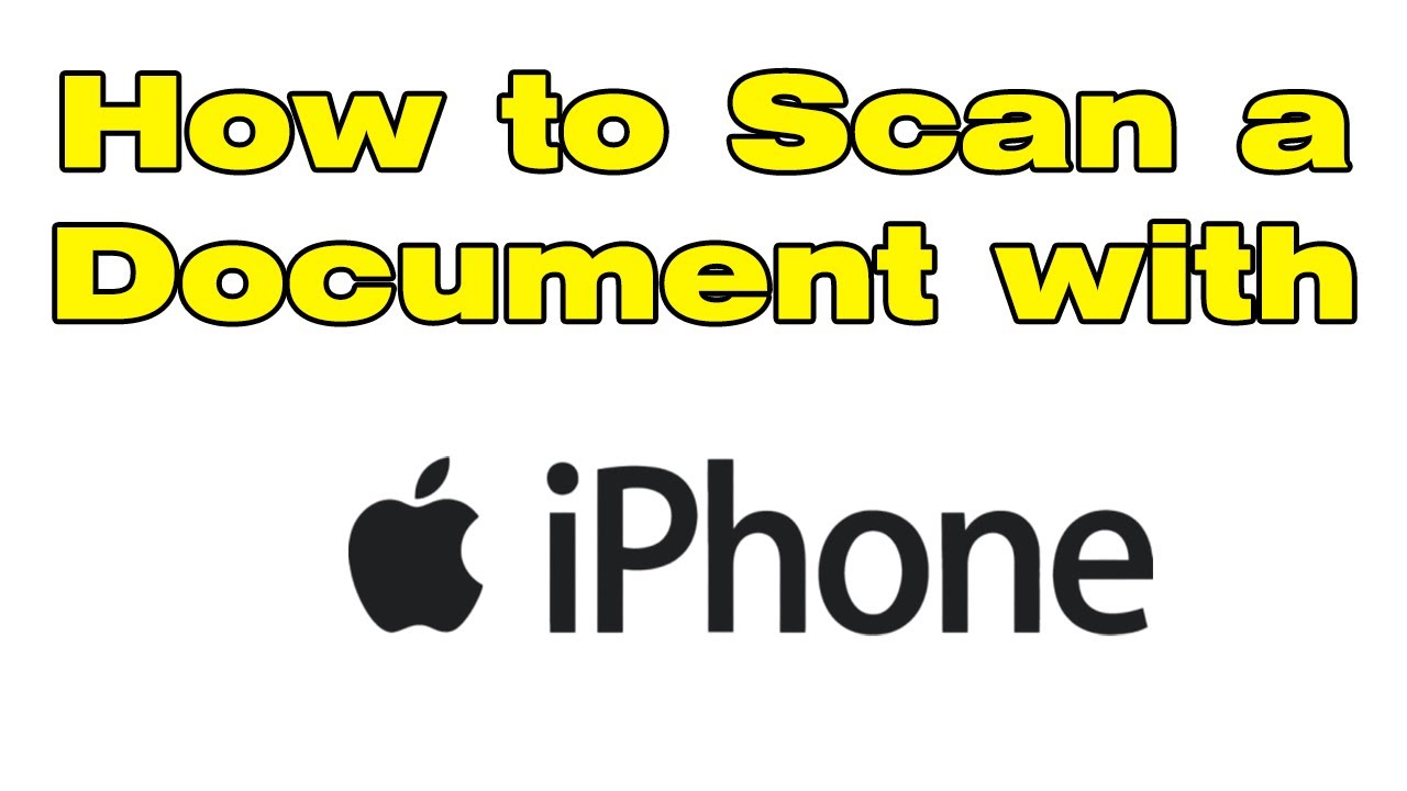 How to scan a document with iPhone - YouTube