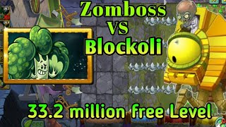 Plants Vs Zombies 2-Blockoli Vs Zomboss Fight 33.2m free,Week 210