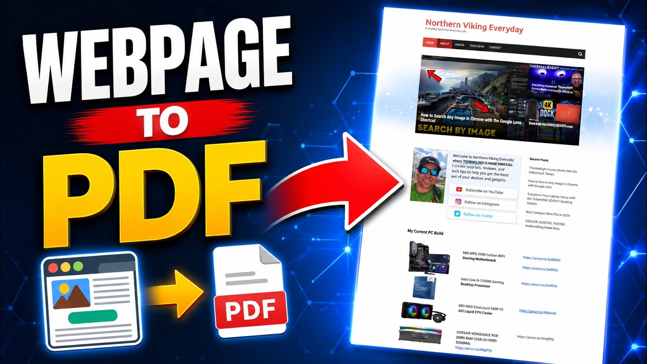 How to Save a Webpage as a PDF in Google Chrome (Step by Step) 📄 - YouTube