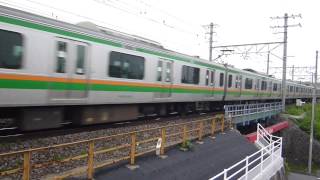 [FHD]E233系3000番台　E51+E01　早川駅近くの歩道橋