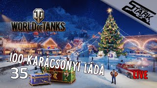 World Of Tanks - 35.Rész (100db Karácsonyi Láda Nyitás Chuckkal) - Stark LIVE