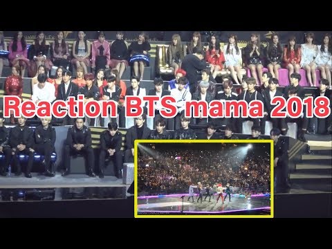 Seventeen, Twice, Wanna One, Izone, Got7 Reaction To Bts - Idol- Mama 2018 In Hong Kong