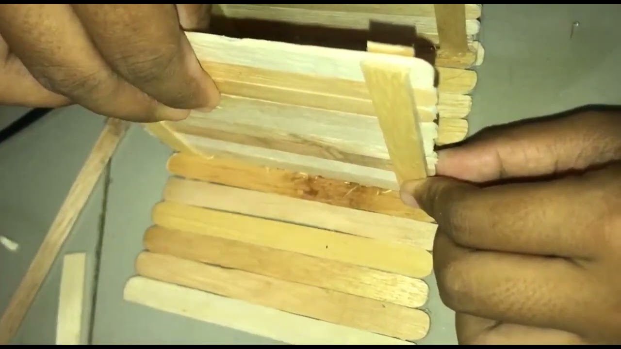 membuat laci kecil dari stik es