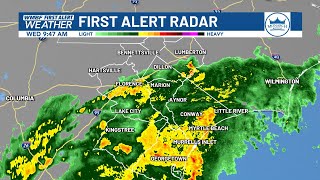 REPLAY Update on rain wind in Myrtle Beach area