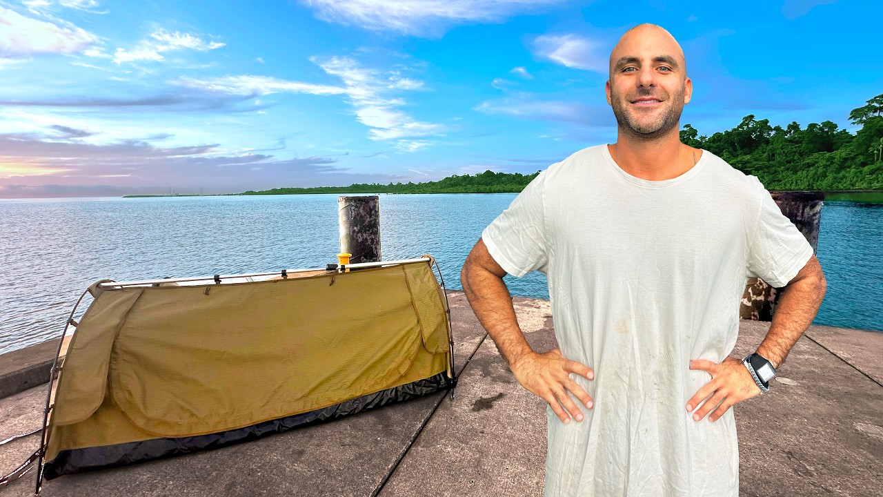 Surviving 24 Hours On A Pier With A Rod