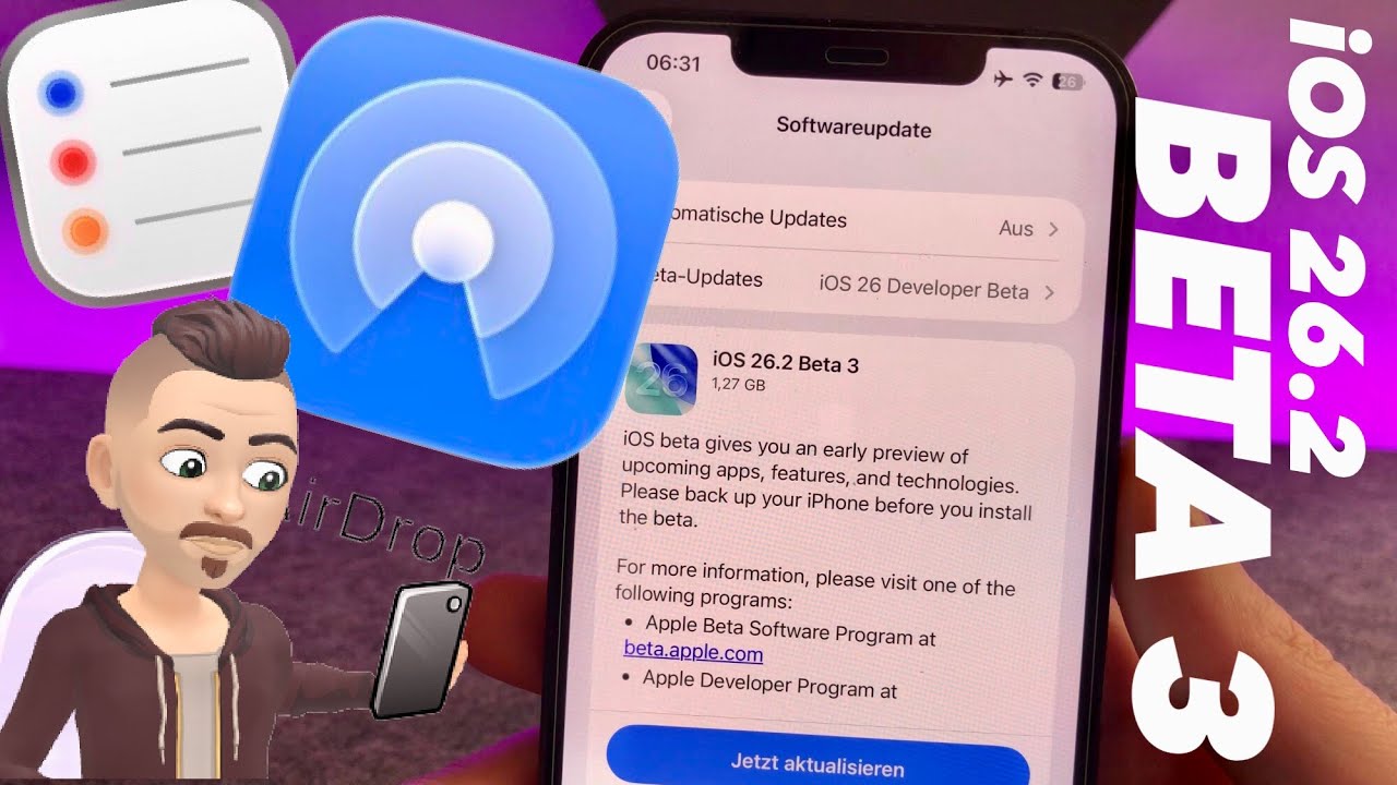 Ios 262 Beta 3 Ist Da Mit Neuer Airdrop And Erinnerungsfunktion Apple 
