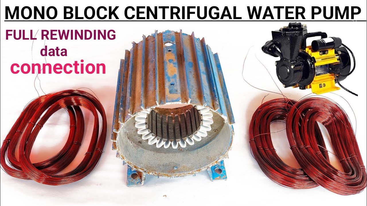 Tullu pump winding,(0.5)hp Lakshmi company Self priming mono block