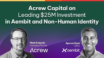 Acrew Capital x Aembit: Shaping the Future of Non-Human IAM