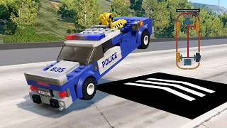 ☄️Instant High Speed Lego Cars Vehicle Damage Test 🏎️💨BeamNG.drive