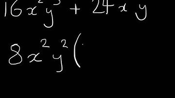 Factorising by taking out common factors