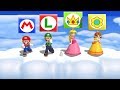 Mario Party 9 MiniGames - Mario Vs Luigi Vs Daisy Vs Peach (MiniGames High Rollers)