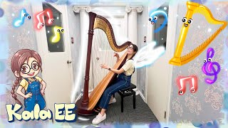 樂器｜豎琴｜音樂｜Learning about Harp & music instrument performance with Kala EE |兒童表演|廣東話教學|兒童中文學習|