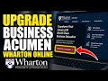 How to upgrade your business acumen with Wharton Online - Step By Step
