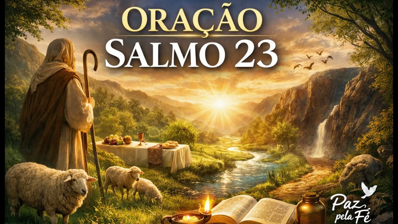 ORAÇÃO PODEROSA DO SALMO 23 | Deus é o Meu Pastor e Nada Me Faltará 🙏 Proteção, Paz e Descanso #fé 