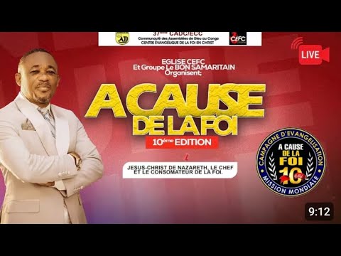 A CAUSE DE LA FOI 10EME EDITION BOYOKA TÉMOIGNAGE YA PARCOURS YA PASTEUR DE LA FOI 