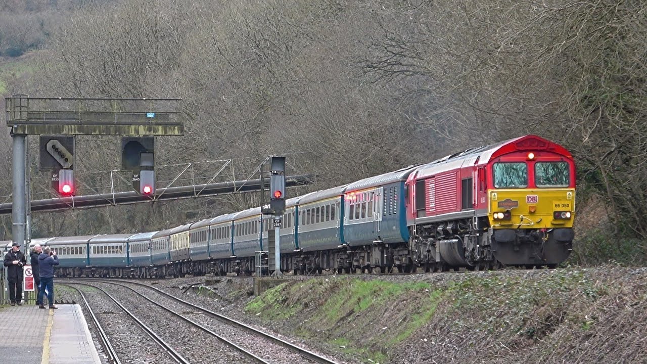 The Final Ever Passenger Train To Cwmbargoed? DB Class 66s Hauling The 'Cwm & Glo' - 09/03/24