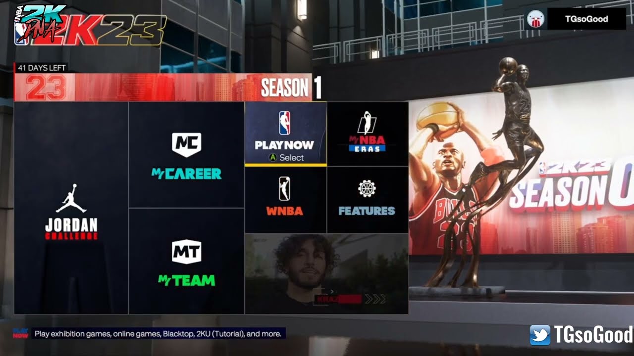 NBA 2K23 Next Gen All Main Menu options and GUI