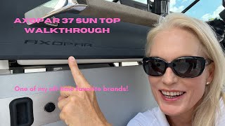 Walkthrough of a 2020 Axopar 37 Sun Top - One of my all-time favorite brands!
