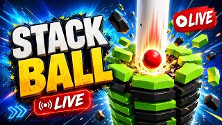 🔴 Live: STACK BALL 🔥 LIVE GAMEPLAY | How Far Can We Go? 😱 screenshot 1