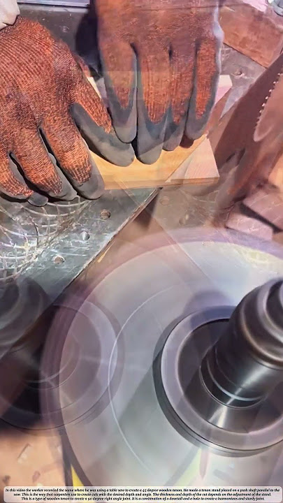 Create A 90 Degree Joint With a Table Saw #wood #workers #building #machine