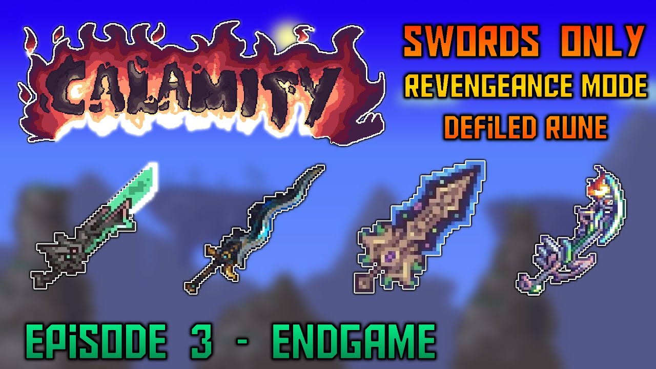 All Endgame Swords - Terraria Calamity Mod 