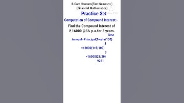FINANCIAL MATHEMATICS B.Com & B.Com HONOURS #shorts #viral #youtube #shortsfeed #shortvideo #study