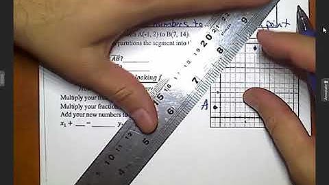 Unit 5 Geometry Partitioning a Directed line segment