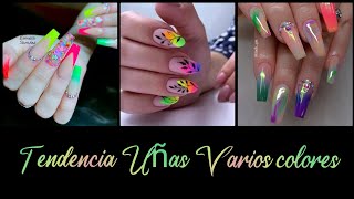 TENDENCIA UNAS JUVENILES VARIOS COLORES NAIL 2021 fashion nail 2020