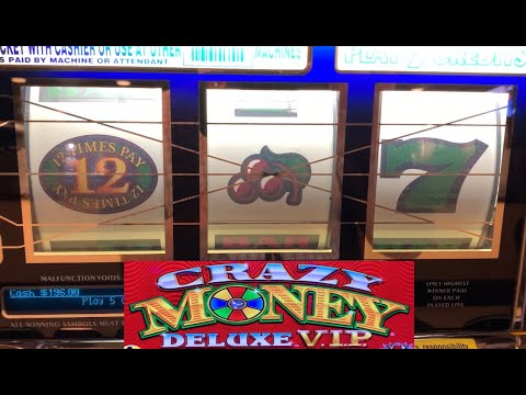CASINO SLOTS: 12 TIMES PAY + CRAZY MONEY DELUXE VIP SLOT PLAY! BONUS AFTER BONUS! WHEEL SPINS! FUN!